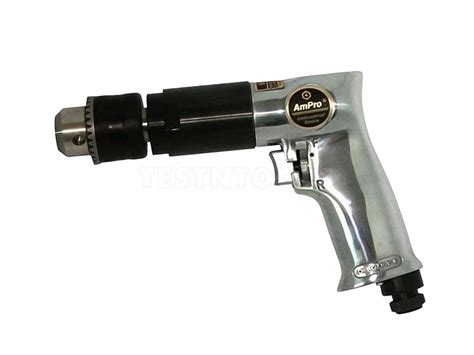 workshop air tools ampro heavyduty reversible air drill mm  dria
