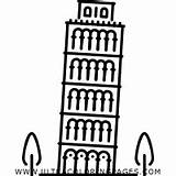 Pisa Turm Leaning Ausmalbilder Eiffel Iconfinder Ultracoloringpages sketch template