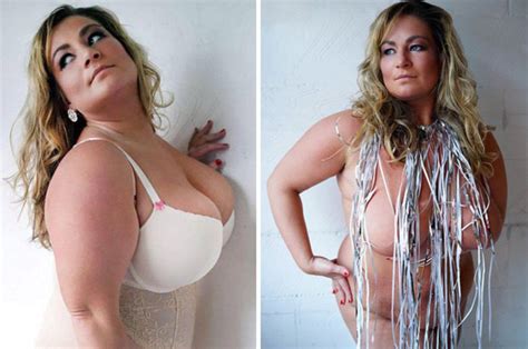 Naked Plus Size Model Strips For Saucy Photo Shoot After