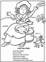 Muffet Rhymes Rhyme Preschool Musings Inkspired Spiders Tuffets Loreto Goose Printables Doverpublications sketch template