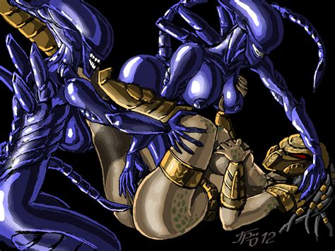 rule 34 alien franchise alien vs predator female grriva interspecies multiple girls predator