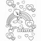 Amour Ciel Coloriages Titti Colorier Amore Disegni Coloradisegni Looney Tunes Coloriage204 Tweety Valentin sketch template