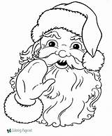 Coloring Santa Pages Printable sketch template