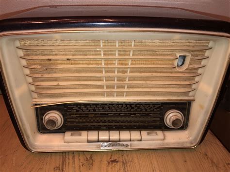 vintage delmonico korting model  mid century german retro tube radio ebay