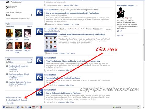 create pages  facebook