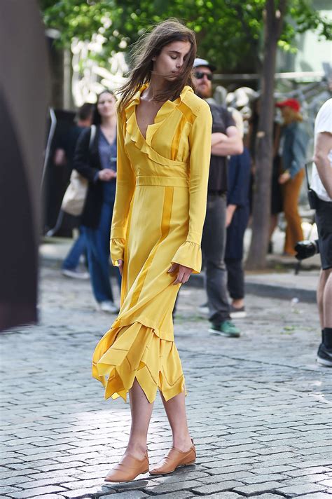 Taylor Marie Hill In Yellow Dress On Photoshoot 09 Gotceleb