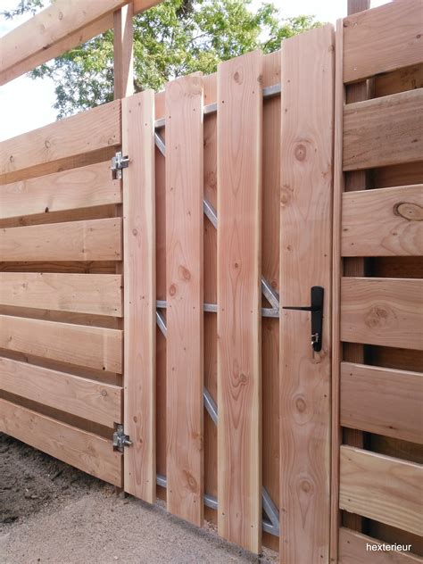 poort douglas hout door hexterieur diy hek buitendecoraties terrasoverkapping