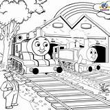 Thomas Coloring Drawing Friends Train Rosie Printable Pages Kids Colouring Railway Scenery Tank Engine Book Percy Fun Drawings Clip Cartoon sketch template