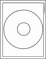 Concentric Shape sketch template