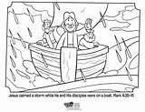 Jesus Storm Coloring Calms Pages Bible Kids Calming Preschool Activities Mark Craft Crafts Activity School Printable Whatsinthebible Sunday Colouring Story sketch template