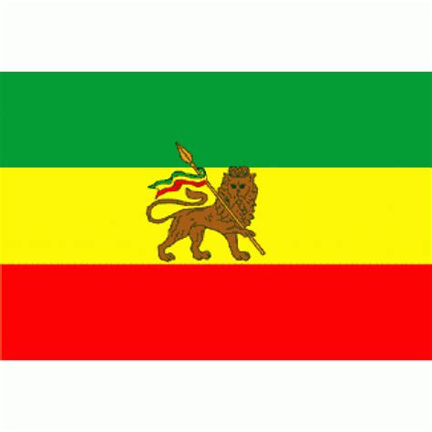 lion  judah ethiopia lion flag      stick