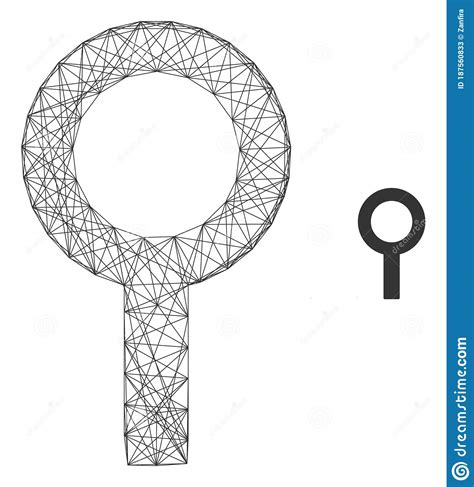 Web Network Barren Gender Symbol Vector Icon Stock Vector