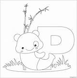 Alphabet Coloring Letter Pages Printable Animal Letters Kids Worksheets Panda Color Print Abc Animals Printables Sheets Pp Kidspressmagazine Handwriting Traceable sketch template