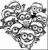Minion Coloring Pages Birthday Printable Getcolorings sketch template
