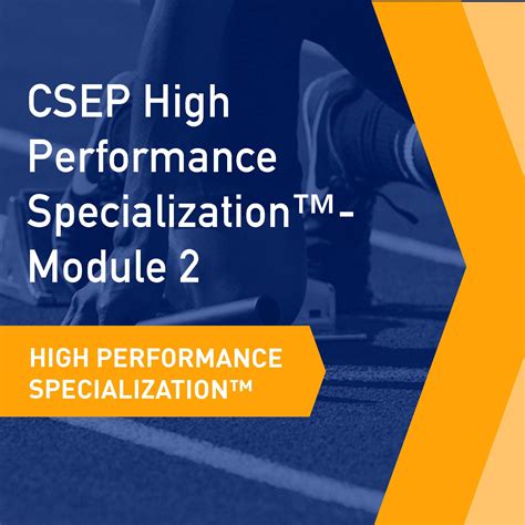 csep high performance specialization module  performance assessme
