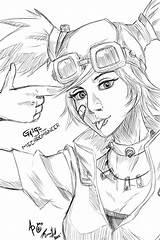 Borderlands Coloring Pages Gaige Template sketch template