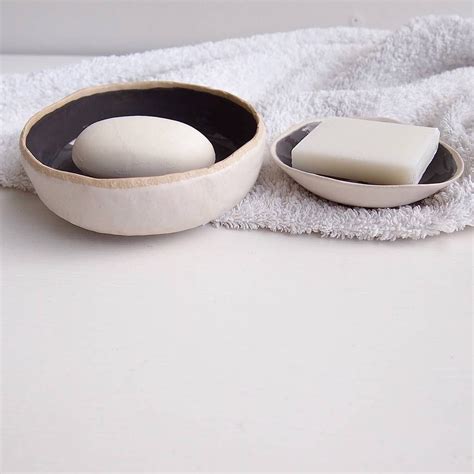 handmade grey gloss ceramic soap dish  kabinshop ceramic soap dish