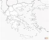 Grecia Griechenland Dibujar Ausmalbilder Landkarte Cartina Ausmalbild Stampare Supercoloring Kategorien sketch template