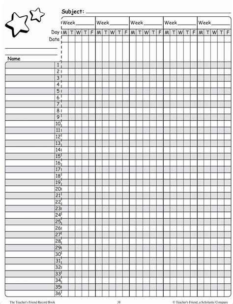 elementary class list template monthly planning pages  calendar
