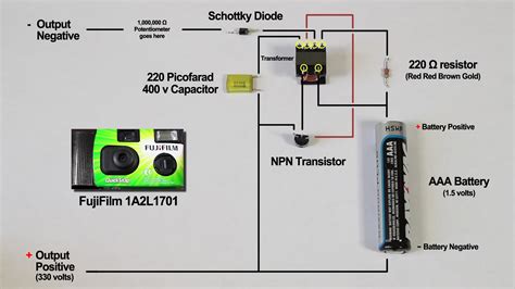 simple flashlight taser wiring diagram