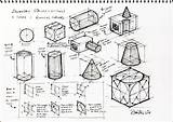 Isometric Drawing Sketch Basics Sketching Practice Drawings Shapes Basic Exercises Advanced Parts Concept Tutorial Sos Journal Techniques Flash Drive Circle sketch template