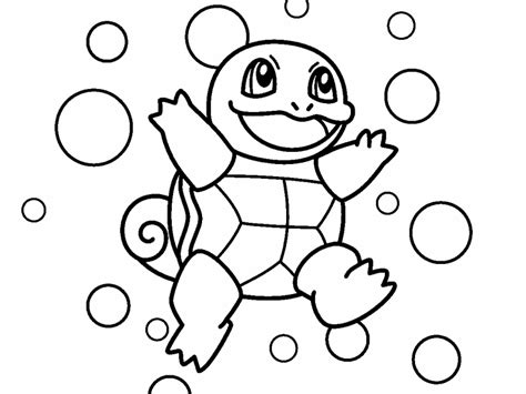 squirtle pokemon coloring page coloring pages