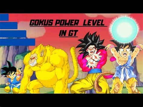 gokus power level  dragon ball gt youtube