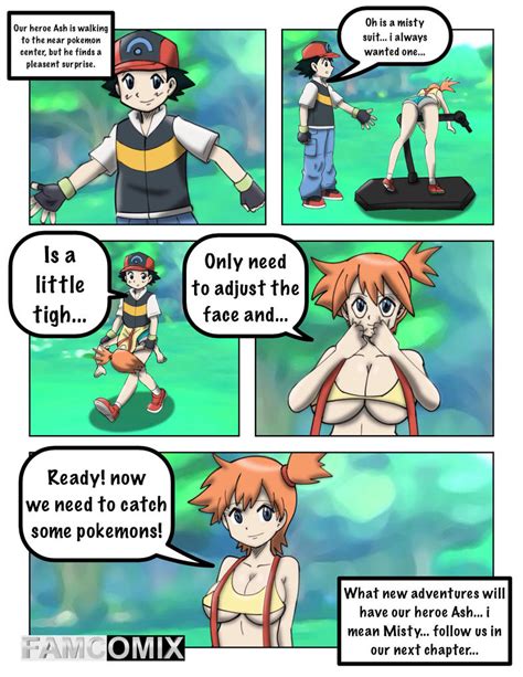 ash suiting up as misty by sien3 on deviantart