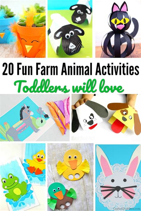 fun farm animal activities  toddlers crafts  toddlers