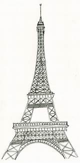 Eiffel Tower Coloring Pages Printable Kids sketch template