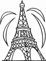 Tower Eiffel Coloring Pages Colouring Clipart Drawing Easy Pisa Outline Cliparts Leaning Printable Getdrawings Sheet Kids Clipartbest Cake Designs Getcolorings sketch template