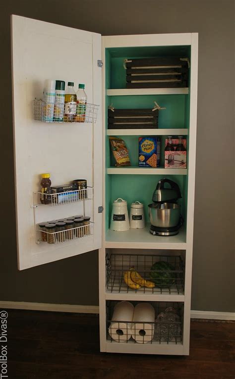 diy mobile pantry cabinet toolbox divas