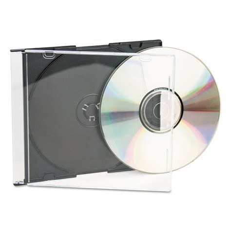 cddvd slim jewel cases clearblack pack technology essentials