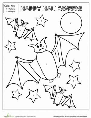 halloween color  number halloween coloring pages halloween