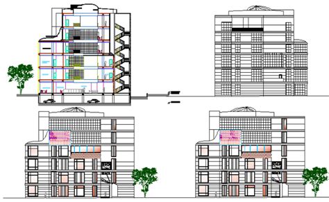 bank building project cadbull banks building office layout plan layout architecture