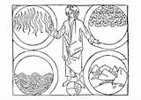 Elemente Gott Colorare God Elementen Elementi Disegno Elementos Ausmalbilder Dios Tarot Coloriage Ausmalbild éléments Dieu Quatre sketch template