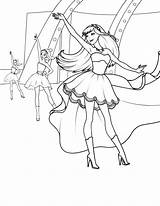 Barbie Coloring Princess Pages Fun sketch template