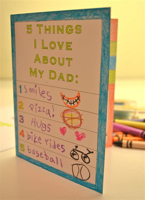printable fathers day card  kids