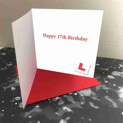 birthday driving card  plate personalised card gc numonday
