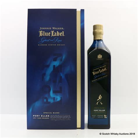 johnnie walker blue label ghost rare   auction scotch whisky auctions