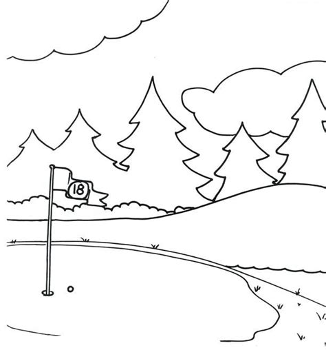 golf coloring pages  coloring pages  kids sports coloring