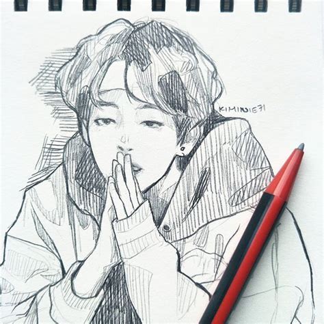 Bts Anime Drawing At Explore