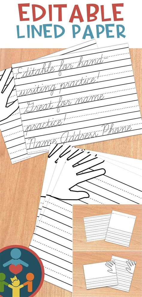 primary editable writing paper cursive writing paper handwriting