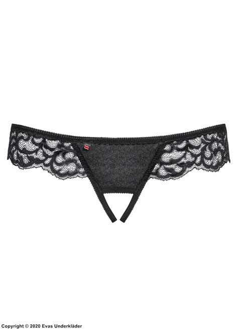 sexy cheeky panties soft lace open crotch