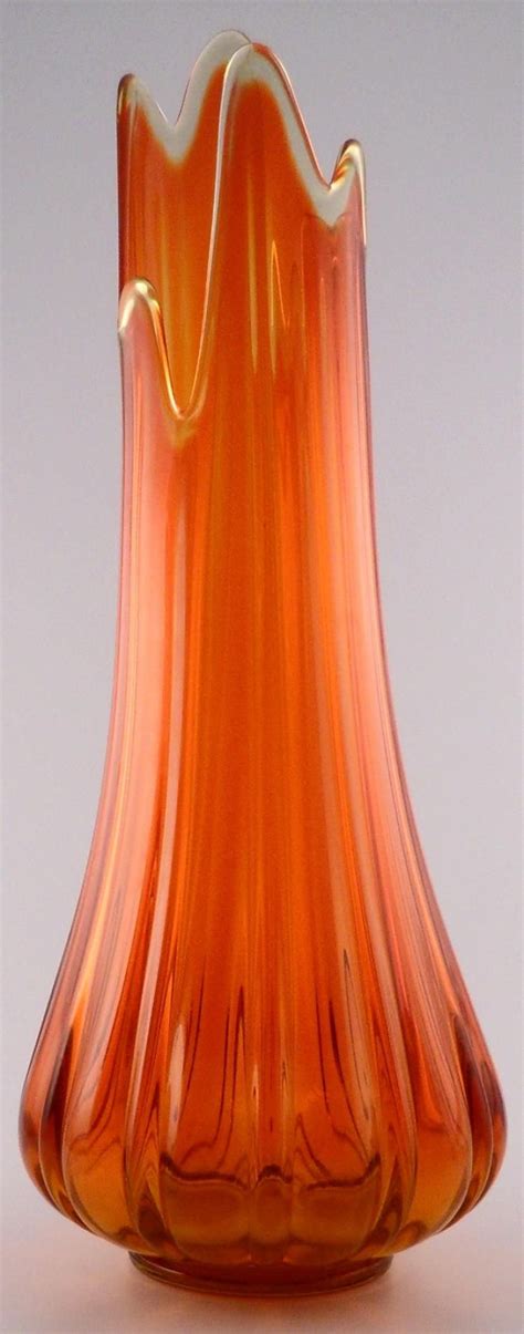 Collectible Vintage Amberina Stretch Vase 19