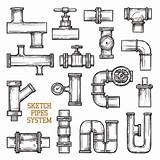 Plumbing Pipes sketch template