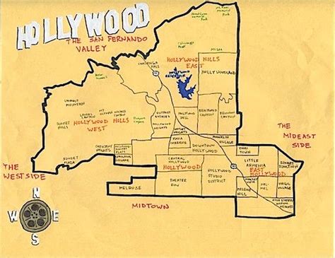 hollywood map