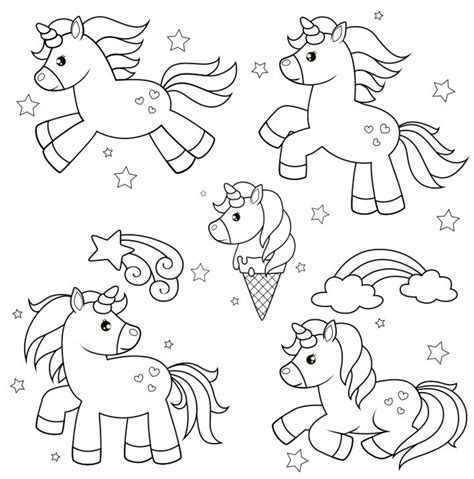 unicorn themed coloring pages  children toddlers etsy