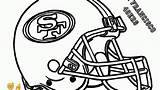 Coloring 49ers Helmet Football Pages Nfl Francisco San Helmets Logo Chiefs Cowboys Dallas Print Patriots American Steelers Printable Drawing Team sketch template