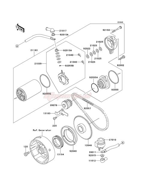 kawasaki lakota  wiring diagram oem starter motor kawasaki